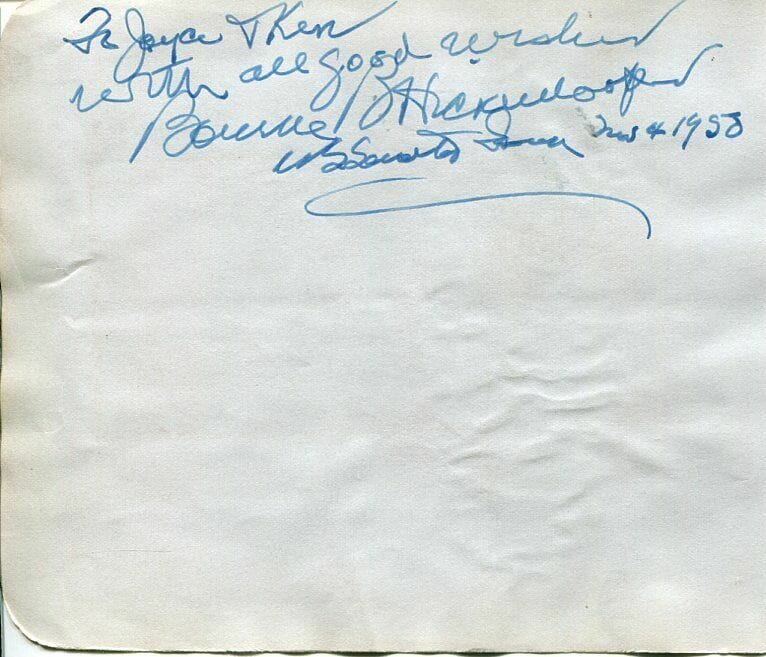 BOURKE B. HICKENLOOPER GOVERNOR OF IOWA SENATOR CONGRESS SIGNED AUTOGRAPH
 COLLECTIBLE MEMORABILIA