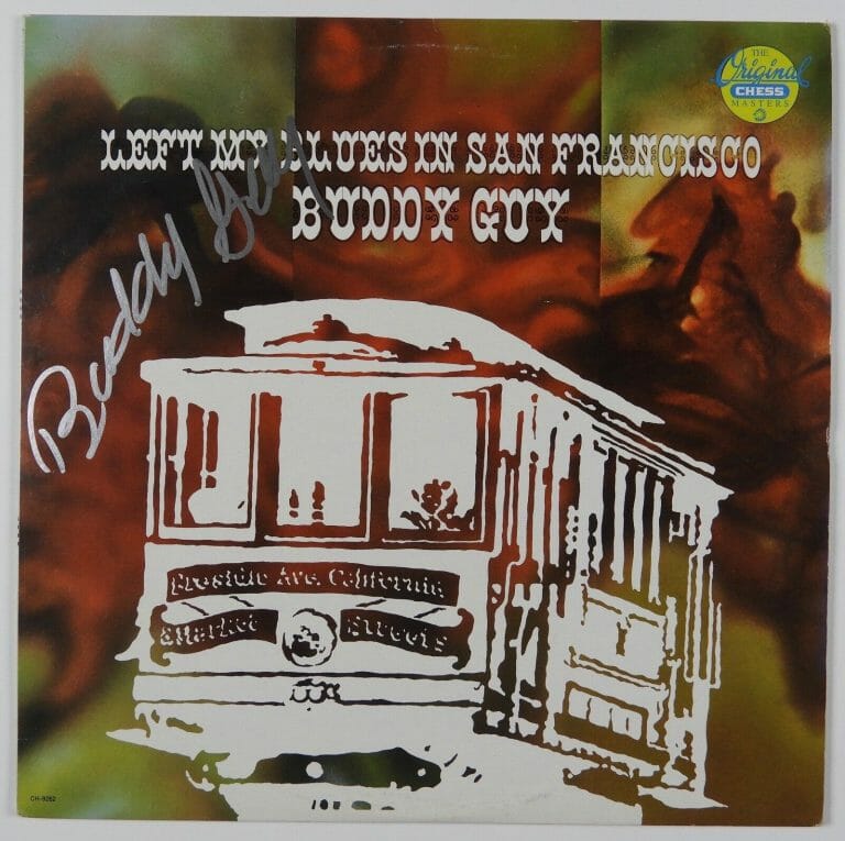 BUDDY GUY SIGNED AUTOGRAPH JSA LEFT MY HEARD IN SAN FRANCISCO ALBUM VINYL RECORD
 COLLECTIBLE MEMORABILIA