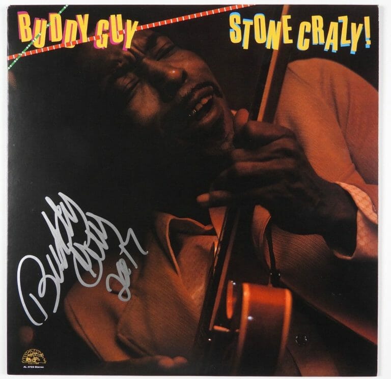 BUDDY GUY SIGNED AUTOGRAPH JSA STONE CRAZY ALBUM LP VINYL RECORD
 COLLECTIBLE MEMORABILIA