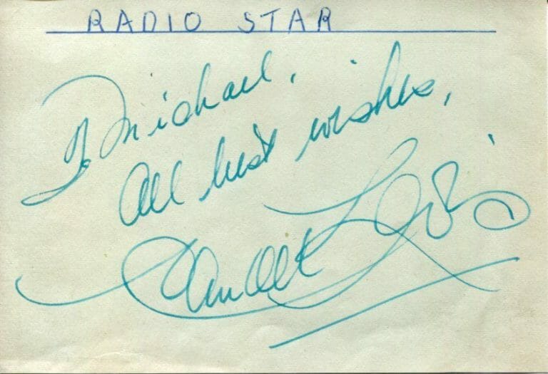 CARROLL LEVIS BRITISH RADIO TELEVISION THE DEPRAVED ACTOR RARE SIGNED AUTOGRAPH
 COLLECTIBLE MEMORABILIA