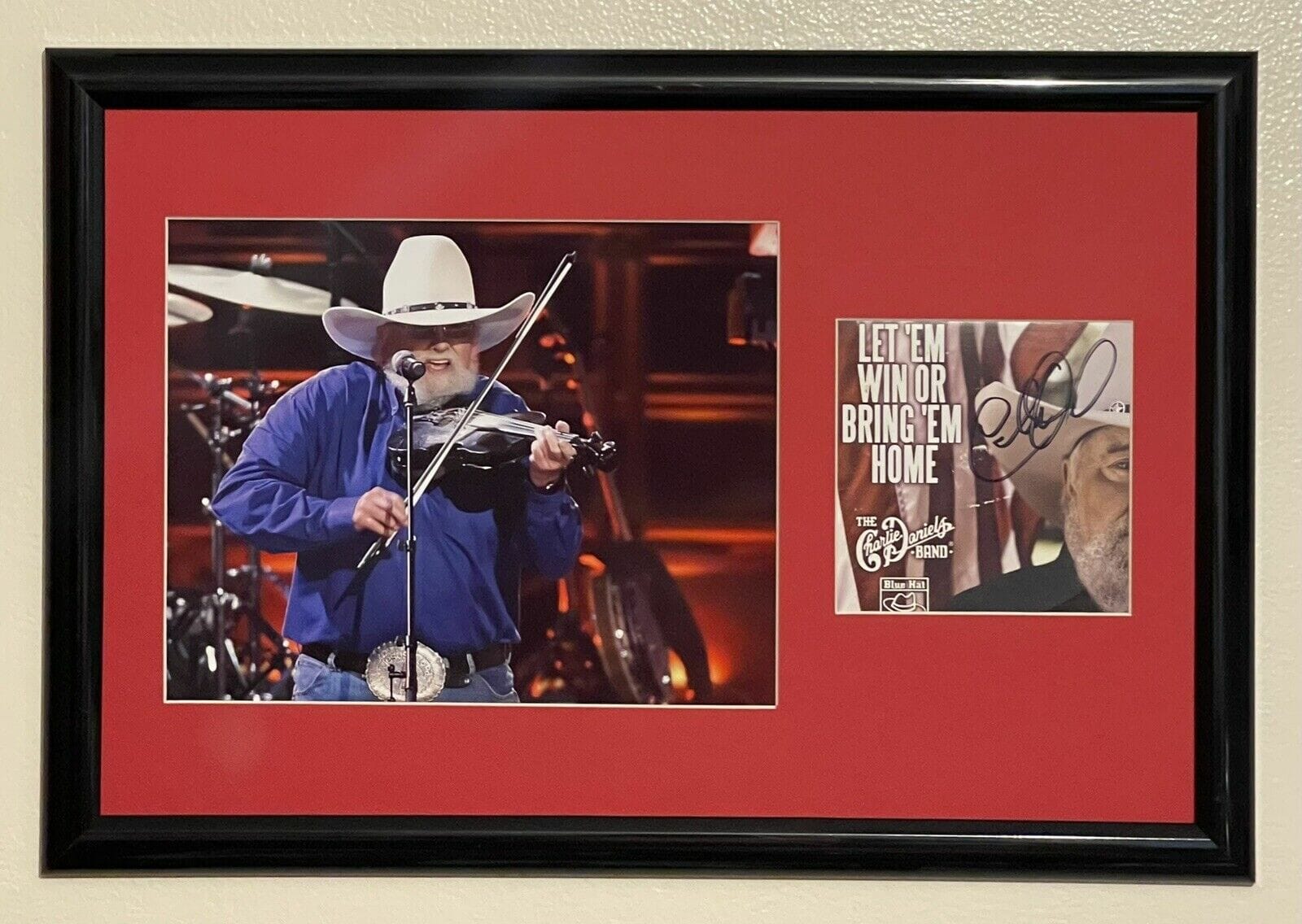 Charlie Daniels Signed Framed Let Em Win Or Bring ‘Em Cd Cover Psa/Dna 12x18
Opens in a new window or tab