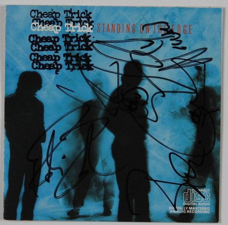 CHEAP TRICK STANDING IN THE RAIN FULLY GROUP SIGNED AUTOGRAPH JSA CD
 COLLECTIBLE MEMORABILIA