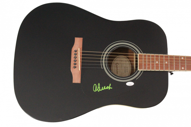 CHEECH MARIN SIGNED AUTOGRAPH GIBSON EPIPHONE GUITAR – CHEECH & CHONG W/ JSA COA
 COLLECTIBLE MEMORABILIA