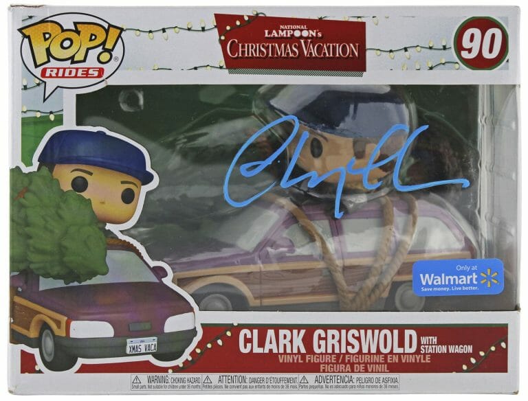 CHEVY CHASE CHRISTMAS VACATION SIGNED #90 FUNKO POP VINYL FIGURE BAS #WR44209
 COLLECTIBLE MEMORABILIA