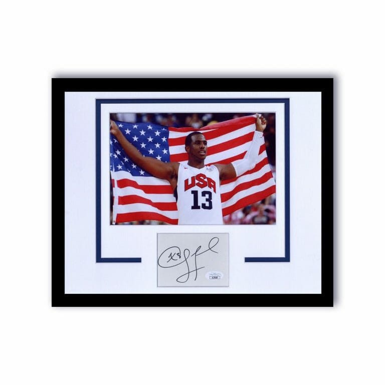 CHRIS PAUL SIGNED AUTOGRAPH 11×14 FRAMED DISPLAY JSA COA TEAM USA NBA STAR
 COLLECTIBLE MEMORABILIA