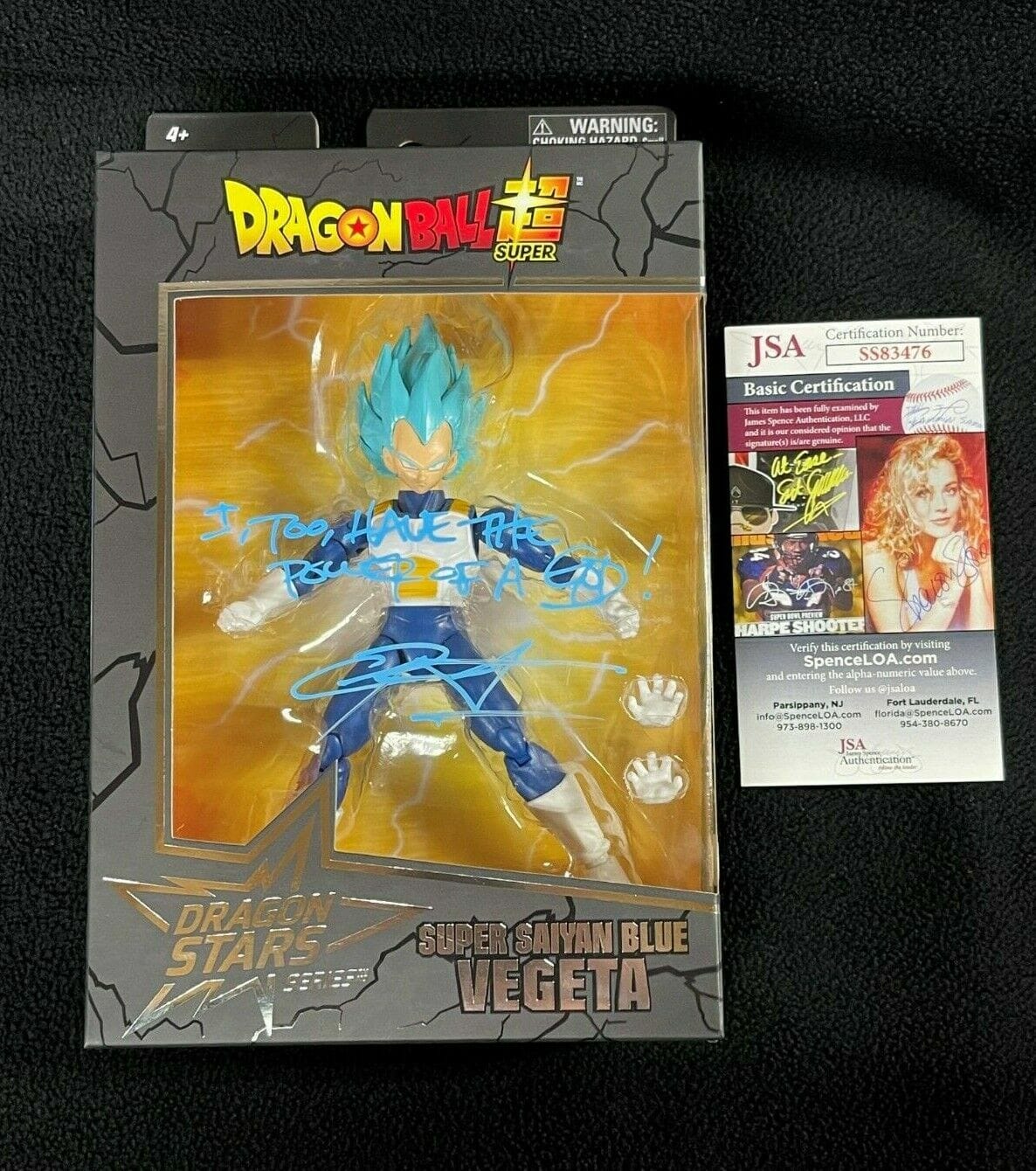 Chris Sabat Signed Inscribed Dragon Ball Z Super Saiyan Vegeta Figure JSA COA
Opens in a new window or tab