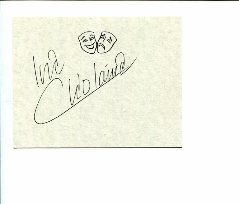 CLEO LAINE JAZZ SINGER INTO THE WOODS BROADWAY STAR ACTRESS SIGNED AUTOGRAPH
 COLLECTIBLE MEMORABILIA