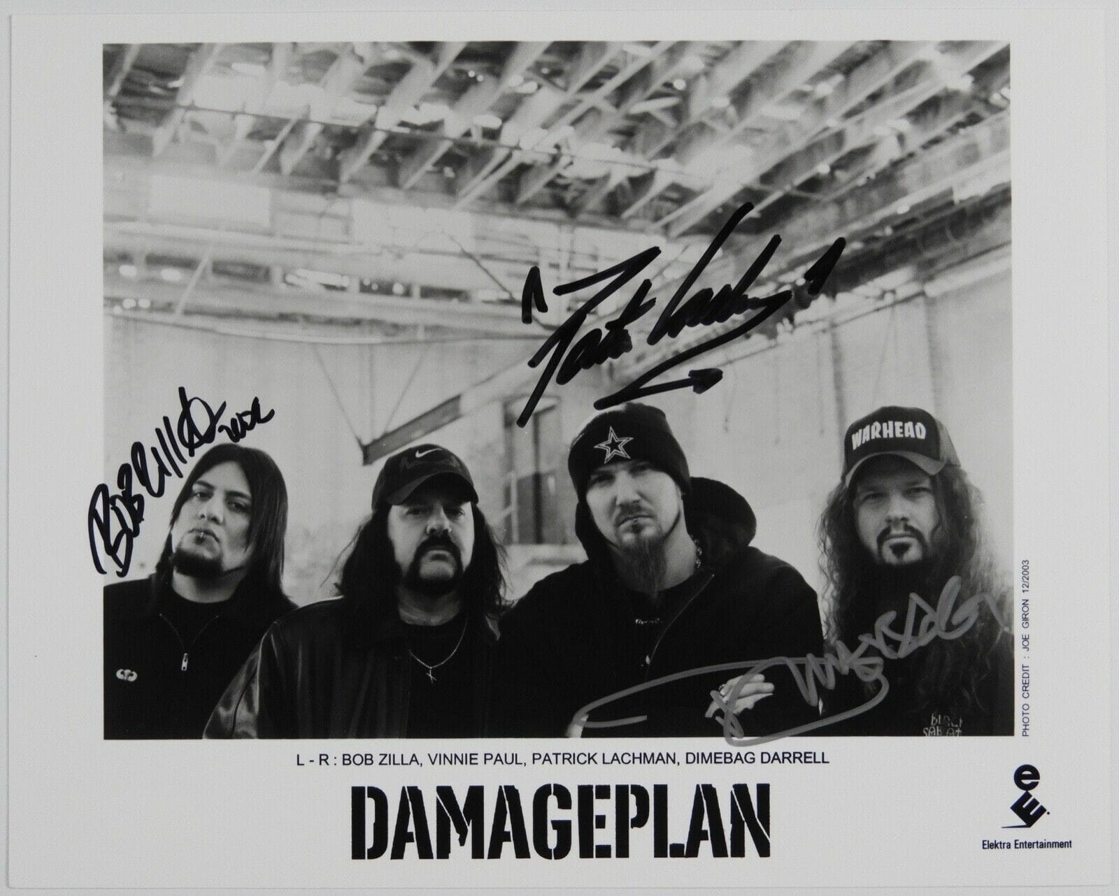 Damageplan Signed JSA Autograph 8 x 10 photo Dimebag Darrell
