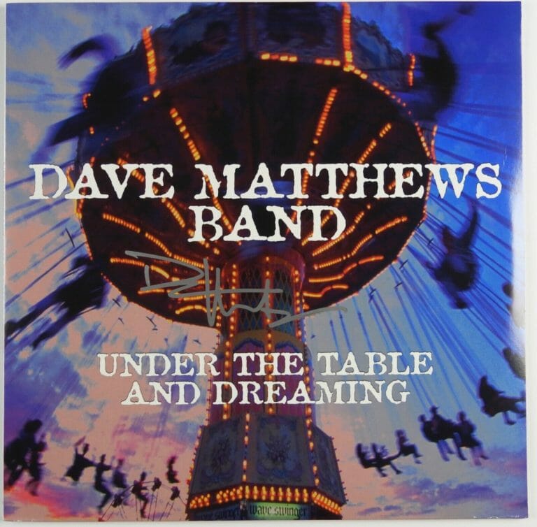 DAVE MATTHEWS BAND JSA AUTOGRAPH SIGNED RECORD ALBUM UNDER THE TABLE & DREAMING
 COLLECTIBLE MEMORABILIA