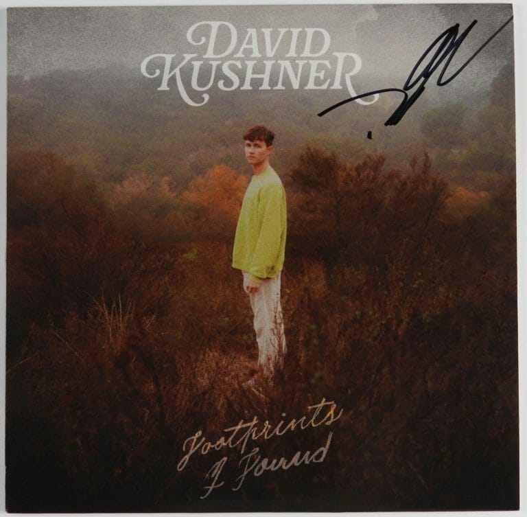 DAVID KUSHNER JSA SIGNED AUTOGRAPH RECORD ALBUM FOOTPRINTS I FOUND VINYL
 COLLECTIBLE MEMORABILIA