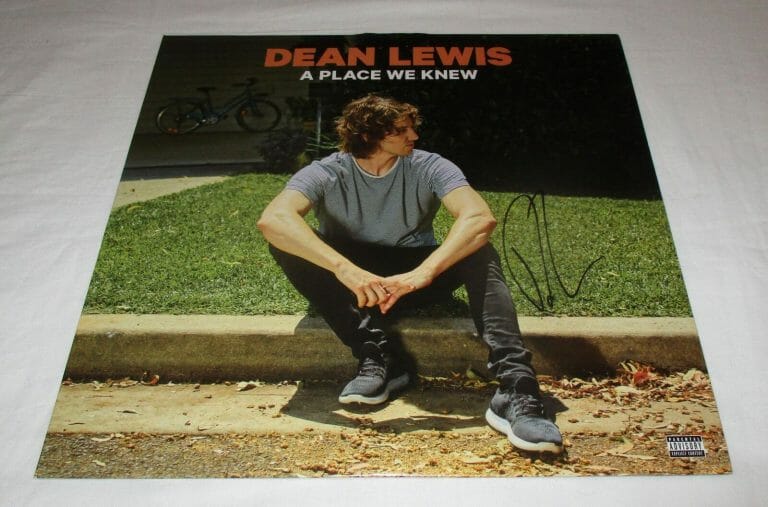 DEAN LEWIS SIGNED A PLACE WE KNEW VINYL RECORD JSA
 COLLECTIBLE MEMORABILIA