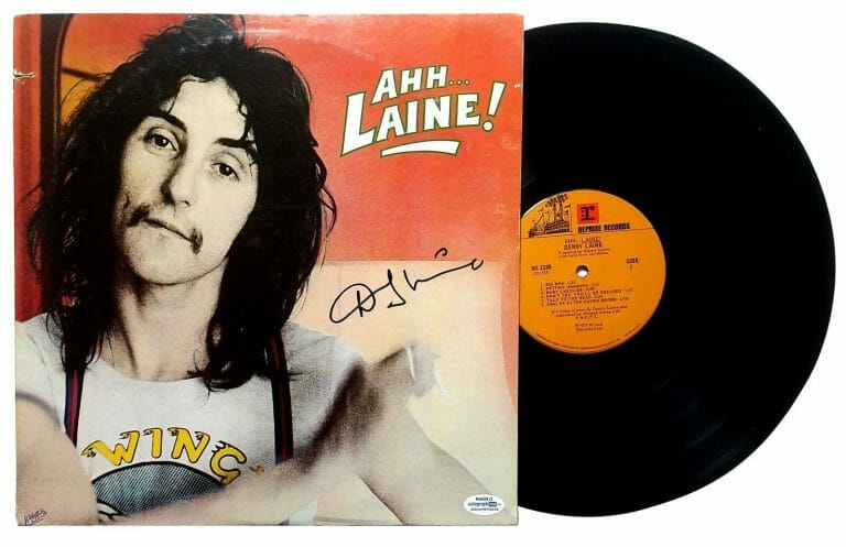 DENNY LAINE DOUBLE SIGNED AUTOGRAPHED AHH LAINE ALBUM LP ACOA
 COLLECTIBLE MEMORABILIA