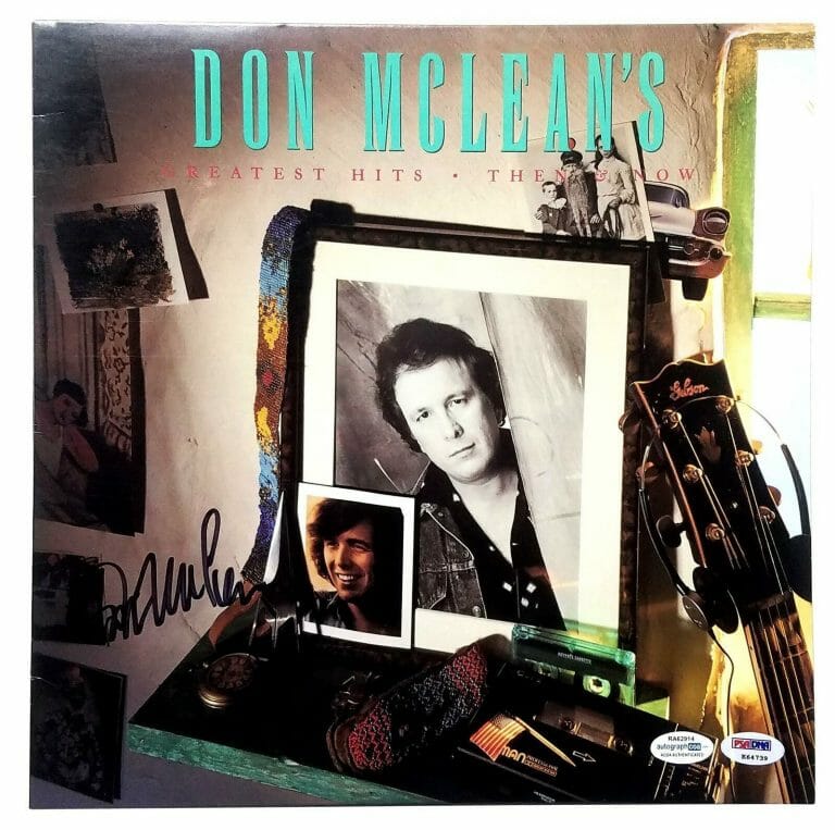 DON MCLEAN AUTOGRAPHED GREATEST HITS SIGNED RECORD ALBUM LP ACOA PSA
 COLLECTIBLE MEMORABILIA