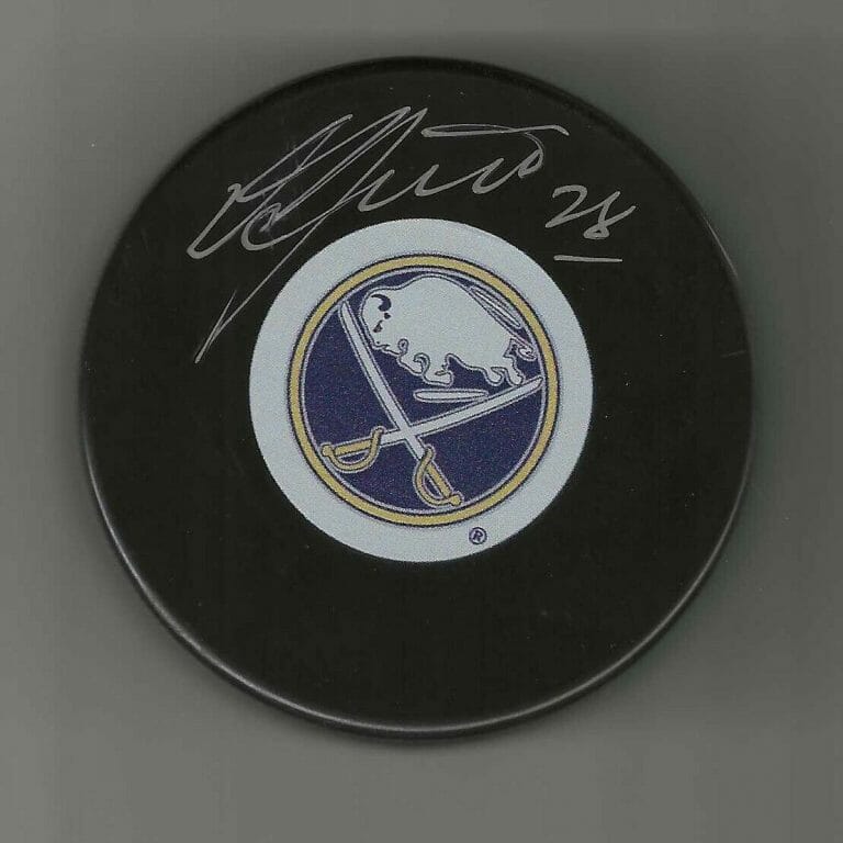 DONALD AUDETTE SIGNED BUFFALO SABRES PUCK
 COLLECTIBLE MEMORABILIA