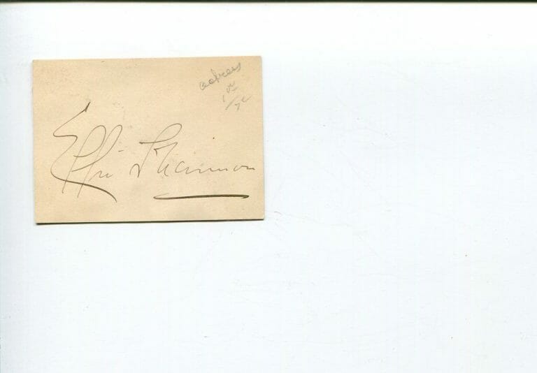 EFFIE SHANNON BROADWAY AND SILENT FILM MOVIE STAR SIGNED AUTOGRAPH
 COLLECTIBLE MEMORABILIA