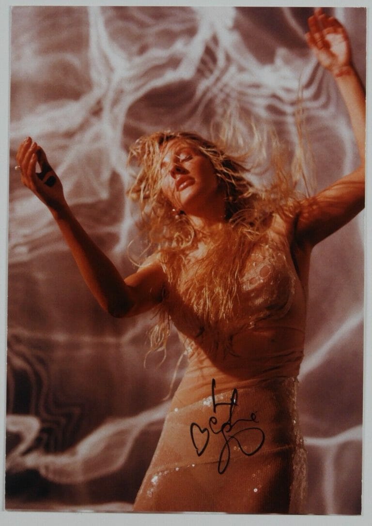 ELLIE GOULDING JSA BRIGHTEST BLUE LIMITED RECORD AUTOGRAPH SIGNED ART CARD
 COLLECTIBLE MEMORABILIA