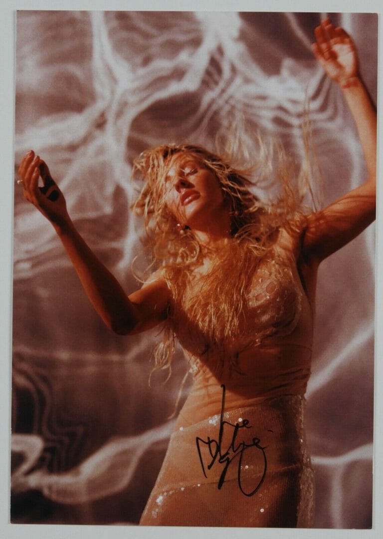 ELLIE GOULDING JSA BRIGHTEST BLUE LIMITED RECORD AUTOGRAPH SIGNED ART CARD
 COLLECTIBLE MEMORABILIA