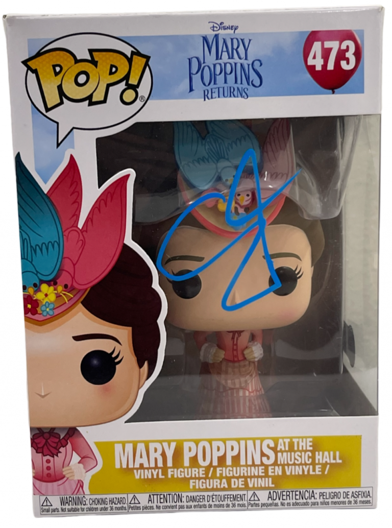 EMILY BLUNT SIGNED MARY POPPINS FUNKO 473 AUTHENTIC AUTOGRAPH BECKETT
 COLLECTIBLE MEMORABILIA