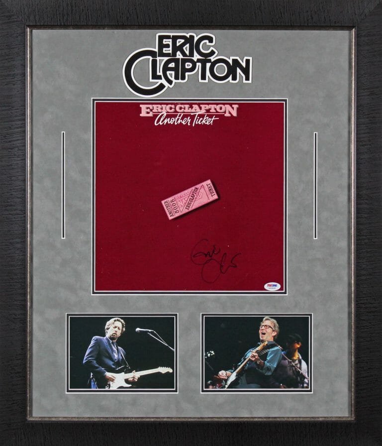 ERIC CLAPTON AUTHENTIC SIGNED & FRAMED ANOTHER TICKET ALBUM COVER PSA #U03968
COLLECTIBLE MEMORABILIA