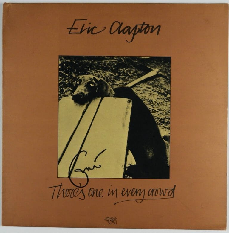 ERIC CLAPTON JSA SIGNED AUTOGRAPH THERE’S ONE IN EVERY CROWD ALBUM VINYL
 COLLECTIBLE MEMORABILIA