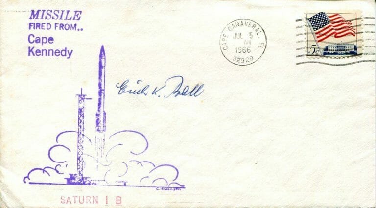 ERICH K. BALL OPERATION PAPERCLIP ROCKET TEAM NASA SPACE SIGNED AUTOGRAPH FDC
 COLLECTIBLE MEMORABILIA