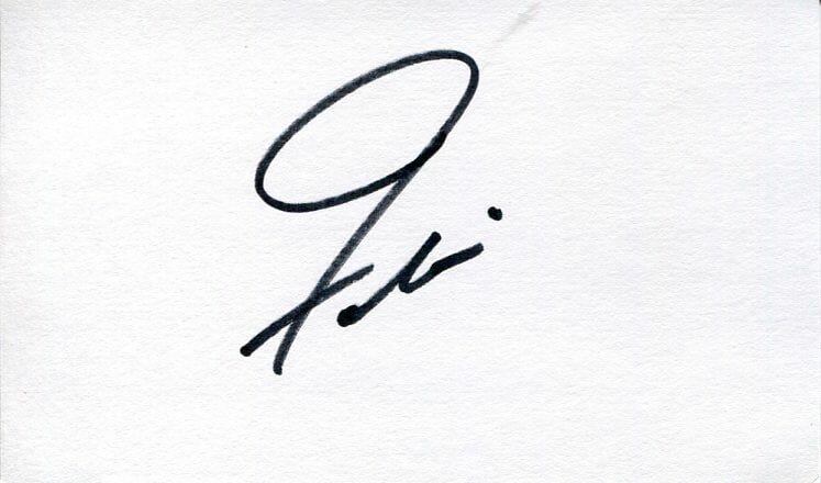 FABIAN FORTE TEEN IDOL TIGER HOUND DOG MAN SINGER RARE SIGNED AUTOGRAPH
 COLLECTIBLE MEMORABILIA