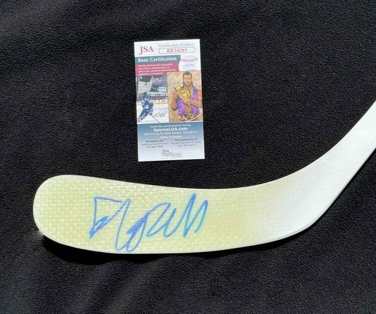 FABIAN LYSELL SIGNED BOSTON BRUINS FULL SIZE STICK JSA COA
 COLLECTIBLE MEMORABILIA