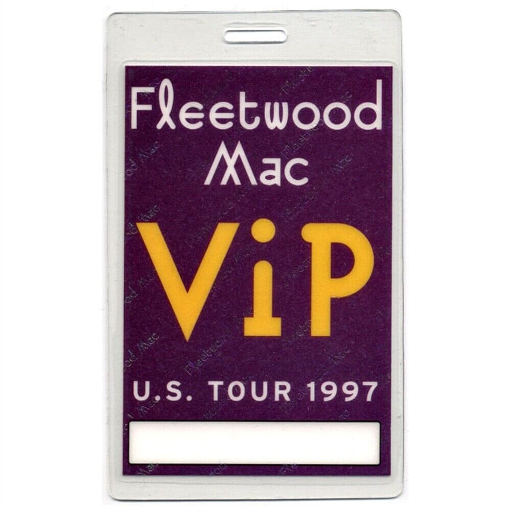 Fleetwood Mac 1997 The Dance concert tour Laminated Backstage Pass ...