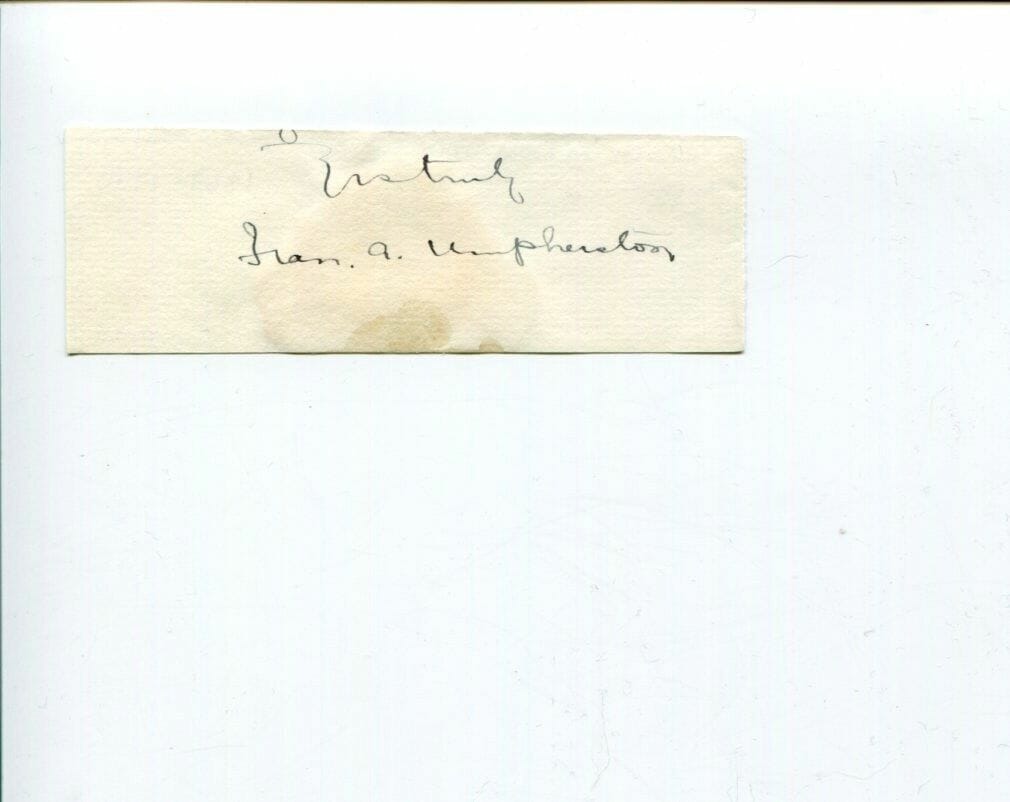 Francis Albert Umpherston Early Scotland Legal Law Author Signed Autograph
