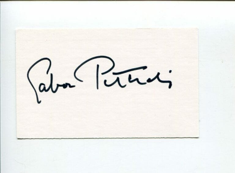 GABOR PETERDI HUNGARIAN-AMERICAN PAINTER PRINT MAKER ARTIST SIGNED AUTOGRAPH
 COLLECTIBLE MEMORABILIA