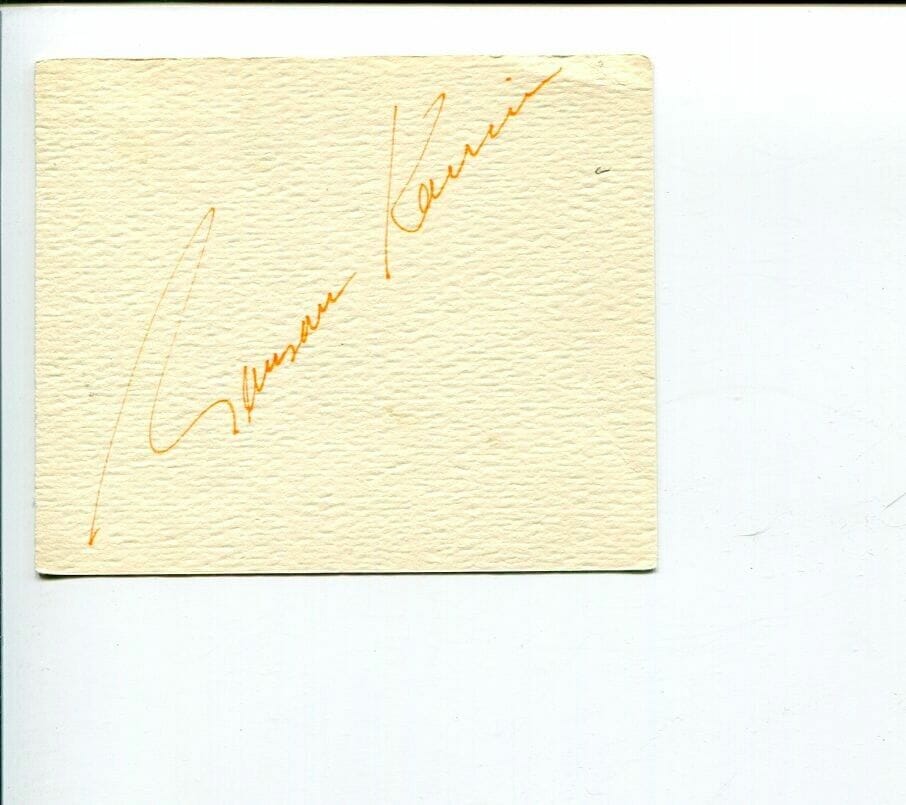 Garson Kanin Adam's Rib Born Yesterday Smash 3x Oscar Nominee Signed Autograph