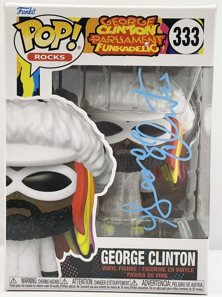 GEORGE CLINTON SIGNED FUNKO RARE PSA/DNA PARLIAMENT FUNKADELIC ATOMIC DOG
 COLLECTIBLE MEMORABILIA