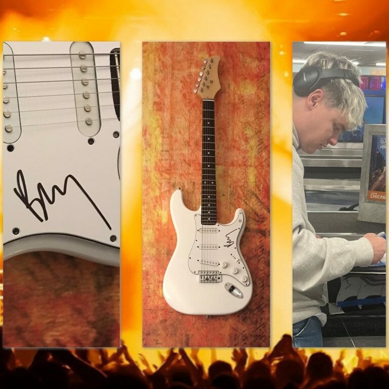 GFA KNOCKED LOOSE ROCK STAR * BRYAN GARRIS * SIGNED ELECTRIC GUITAR PROOF COA
 COLLECTIBLE MEMORABILIA