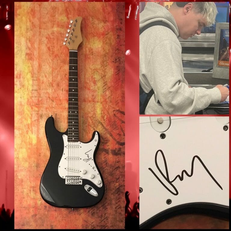 GFA KNOCKED LOOSE ROCK STAR * BRYAN GARRIS * SIGNED ELECTRIC GUITAR PROOF COA
 COLLECTIBLE MEMORABILIA