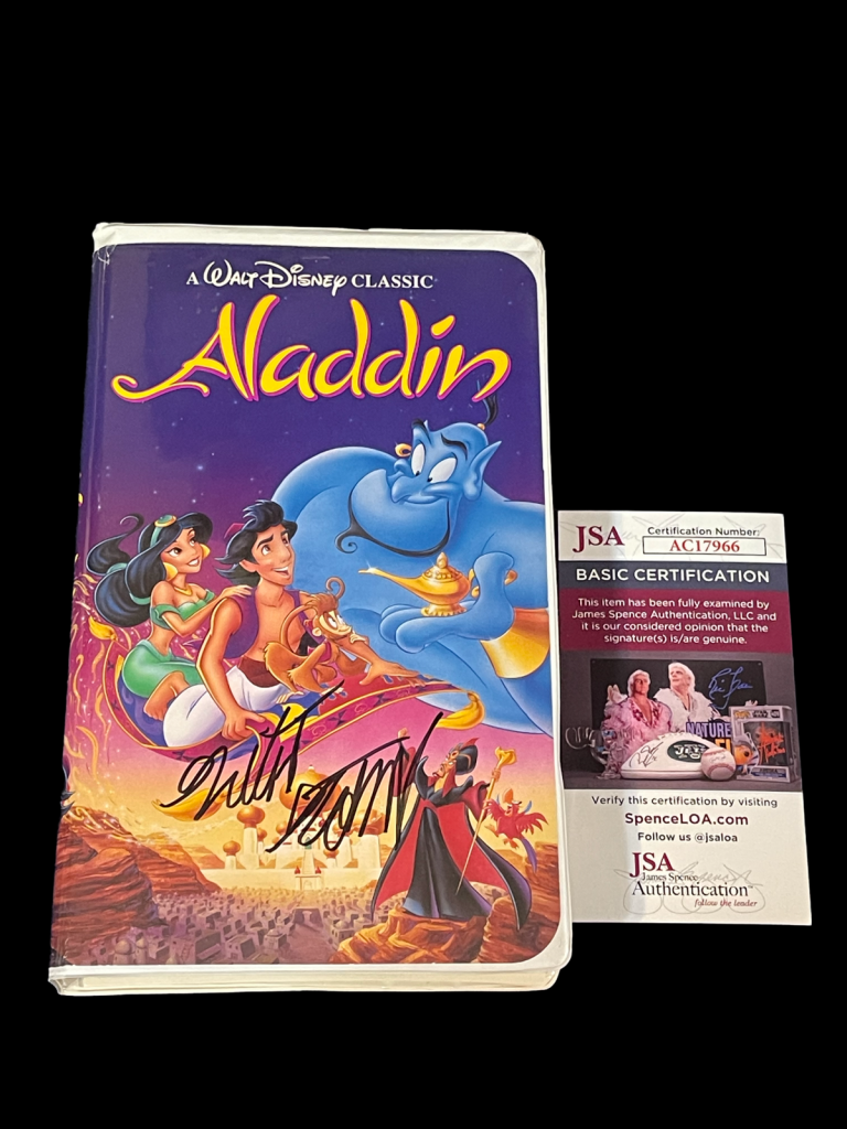 Gilbert Gottfried Aladdin Iago Voice Disney Rare Signed Autograph Vhs 