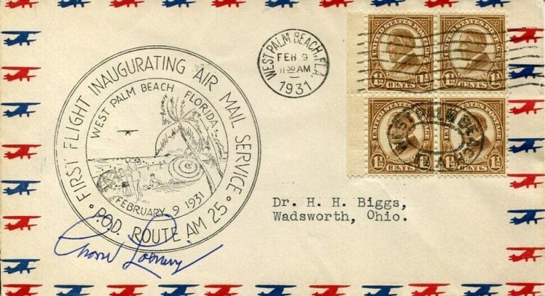 GROVER LOENING WRIGHT COMPANY AIRCRAFT DESIGNER AVIATION PILOT SIGNED AUTOGRAPH
 COLLECTIBLE MEMORABILIA