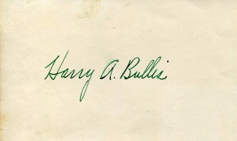 Harry Amos Bullis President And Chairman of General Mills Signed ...