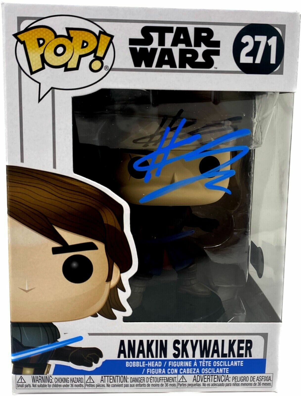 Hayden Christensen Signed Funko Pop Star Wars Anakin Skywalker ...