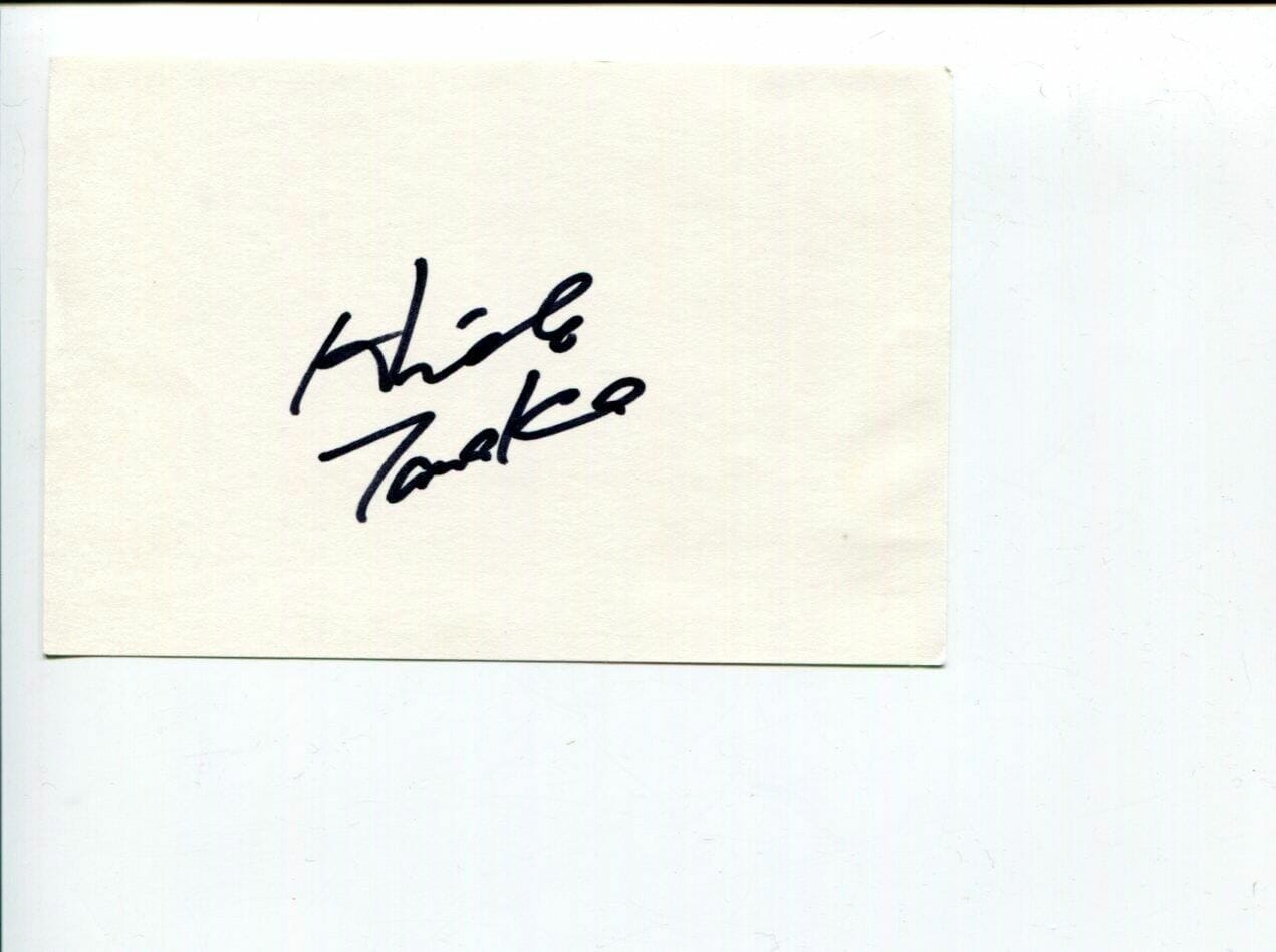 Hidemichi Tanaka Japan PGA Golf Golfer Star World Cup Signed Autograph
