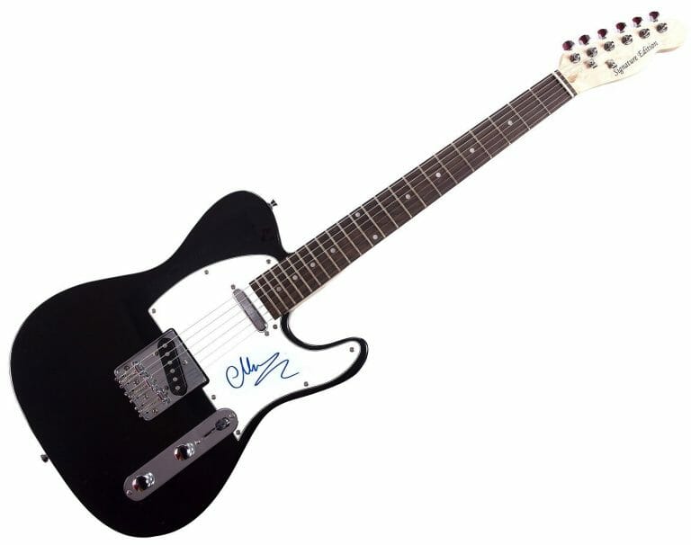 HIM MIGE AUTOGRAPHED SIGNED TELECASTER STYLE GUITAR
 COLLECTIBLE MEMORABILIA