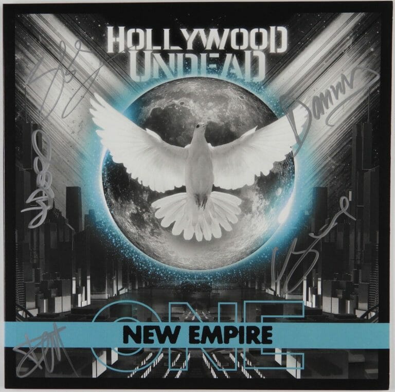 HOLLYWOOD UNDEAD JSA SIGNED AUTOGRAPH ALBUM RECORD VINYL NEW EMPIRE
 COLLECTIBLE MEMORABILIA