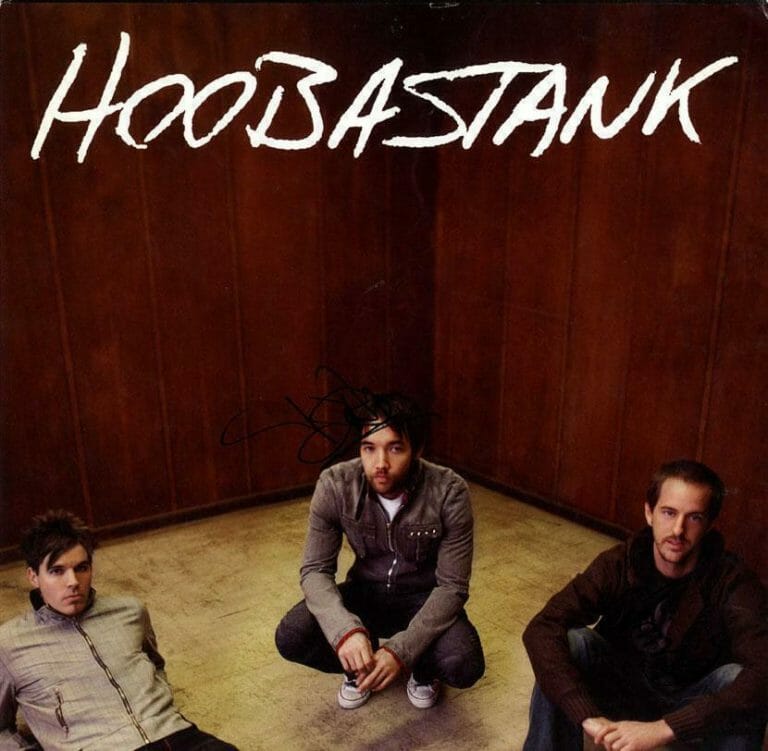 HOOBASTANK DOUGLAS ROBB AUTOGRAPHED PROMO ALBUM FLAT
 COLLECTIBLE MEMORABILIA