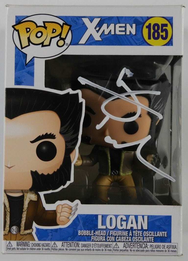 HUGH JACKMAN SIGNED AUTOGRAPH FUNKO POP 185 JSA X-MEN WOLVERINE LOGAN
 COLLECTIBLE MEMORABILIA