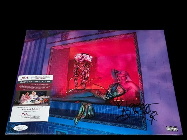 IGGY AZALEA THE END OF AN ERA SIGNED AUTOGRAPH LT PURPLE RECORD ALBUM VINYL JSA
 COLLECTIBLE MEMORABILIA