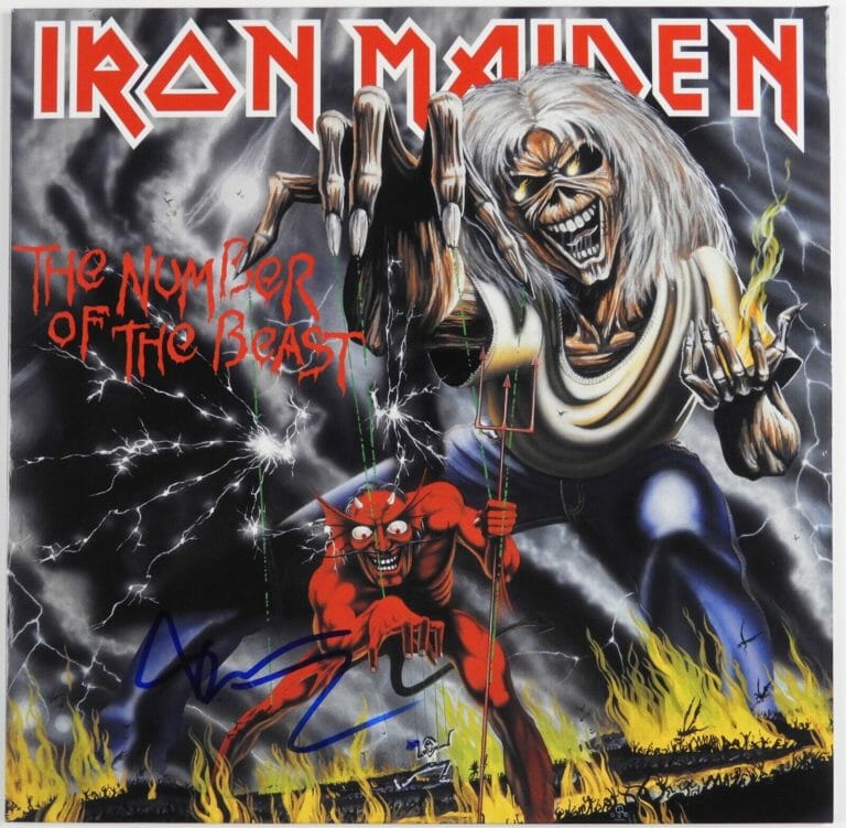 IRON MAIDEN BRUCE DICKINSON JSA SIGNED AUTOGRAPH ALBUM RECORD
 COLLECTIBLE MEMORABILIA