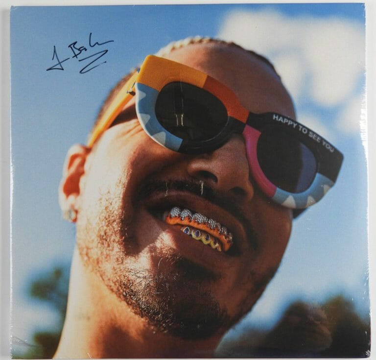J BLAVIN SIGNED AUTOGRAPH ALBUM RECORD VINYL HAPPY TO SEE YOU JSA
 COLLECTIBLE MEMORABILIA