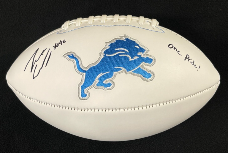 JACK CAMPBELL SIGNED & INSCRIBED “ONE PRIDE” DETROIT LIONS FOOTBALL JSA COA
 COLLECTIBLE MEMORABILIA