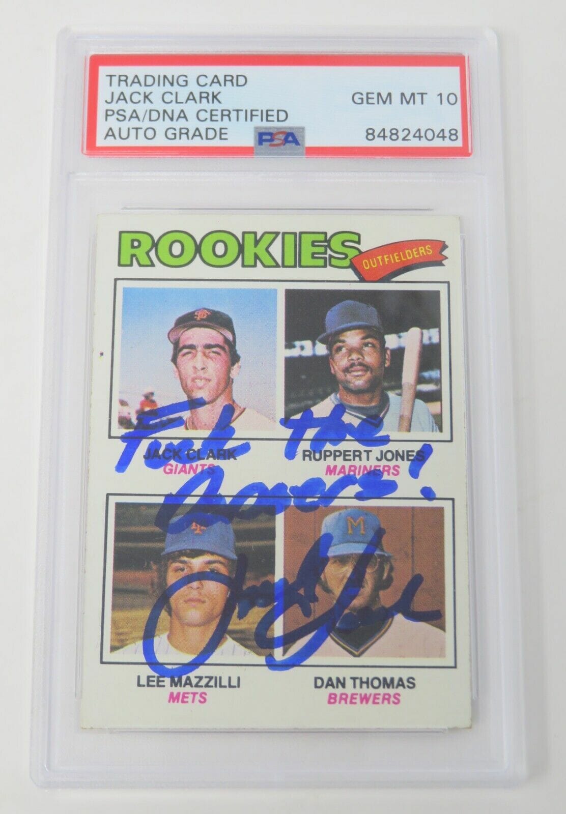 Jack Clark Autographed Signed 1980 Topps Card - Autographs