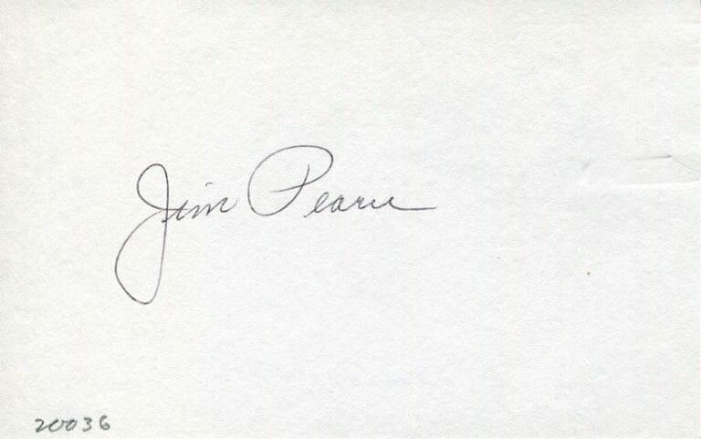 JAMES L. PEARCE USN NAVY WWII WAR FIGHTER PILOT ACE TEST PILOT SIGNED AUTOGRAPH
 COLLECTIBLE MEMORABILIA