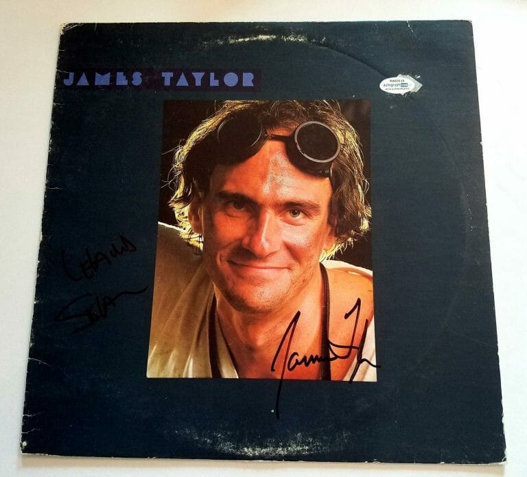 JAMES TAYLOR & LEELAND SKLAR AUTOGRAPHED SIGNED RECORD ALBUM LP ACOA
 COLLECTIBLE MEMORABILIA